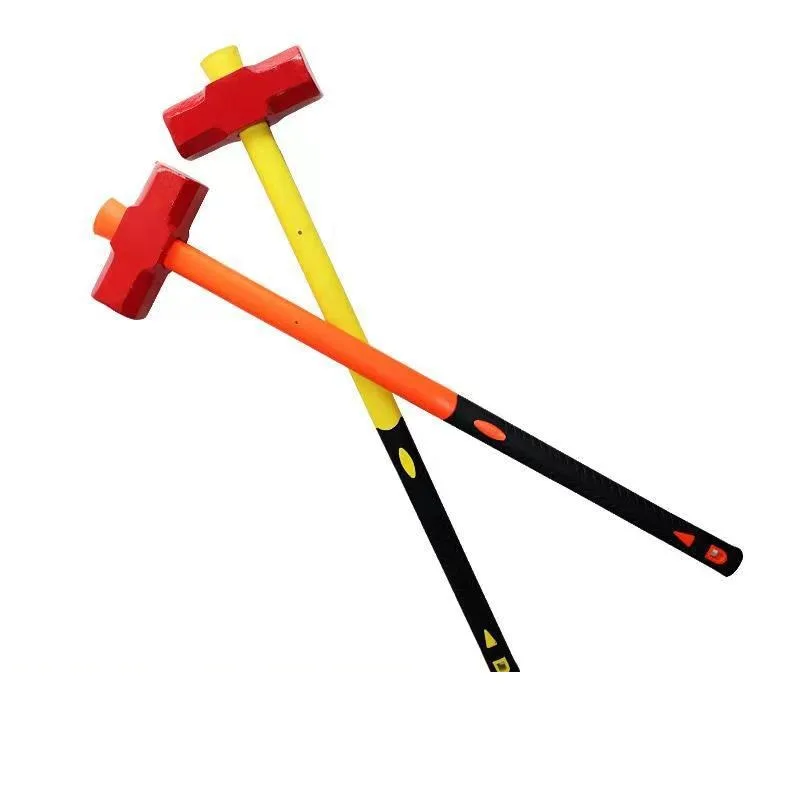 Heavy-Duty Sledge Hammer with PVC Handle, 8-20 lb, Manganese Steel, Household & Construction