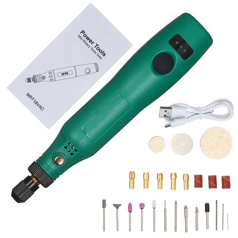 Cordless USB Rotary Tool for Woodwork, USB Rechargeable Rotary Tool