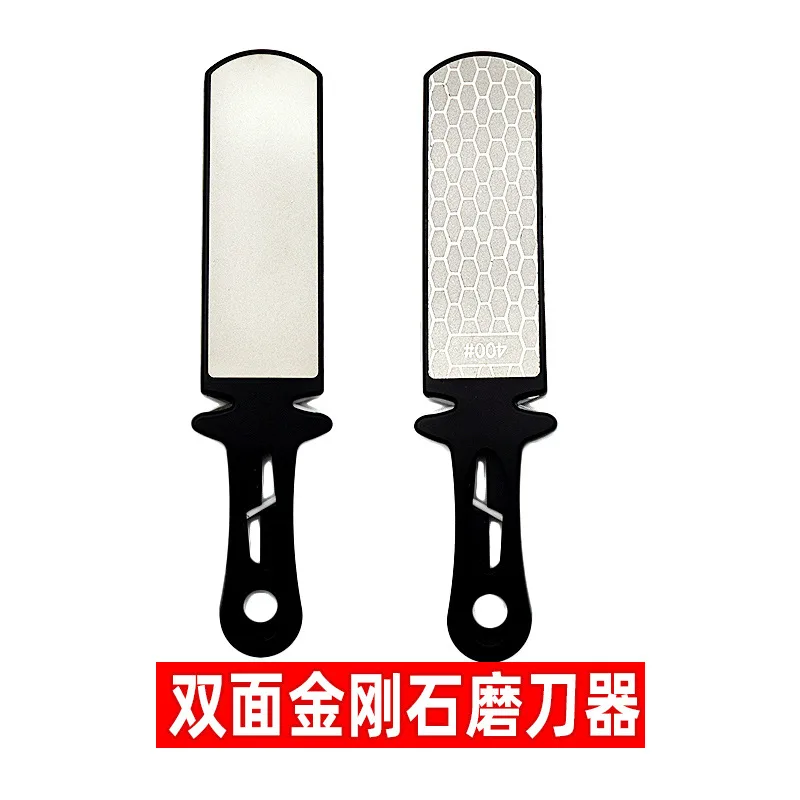 Diamond Sharpener, Folding or Bench Type, 400 and 1000 Grit, for Kitchen Knives