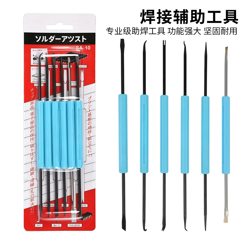 A 6-piece Set of Soldering Auxiliary Tools, Including PCB Cleaning and Desoldering Accessories, 2