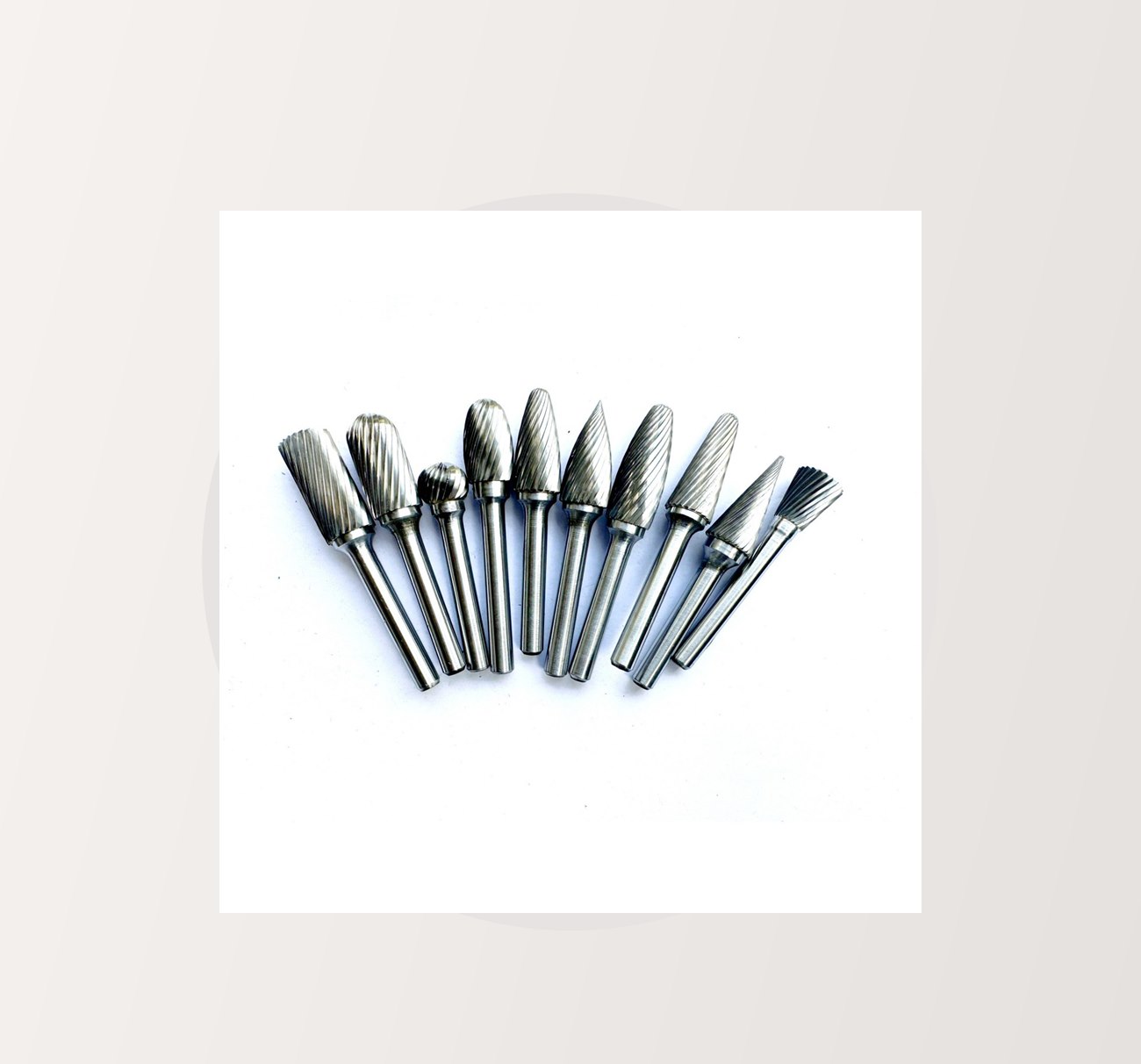 Double edge abrasive burr set